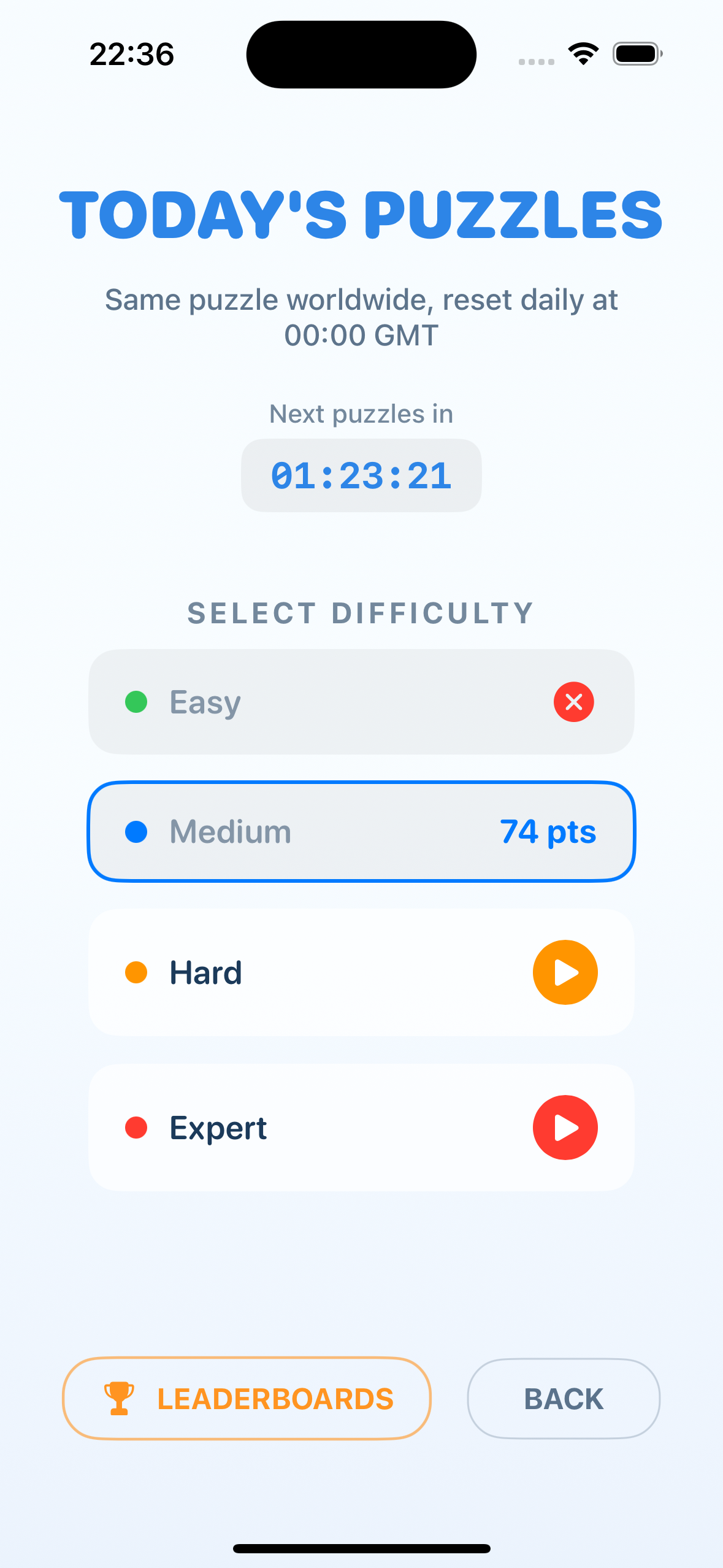 NumRush Daily Puzzles